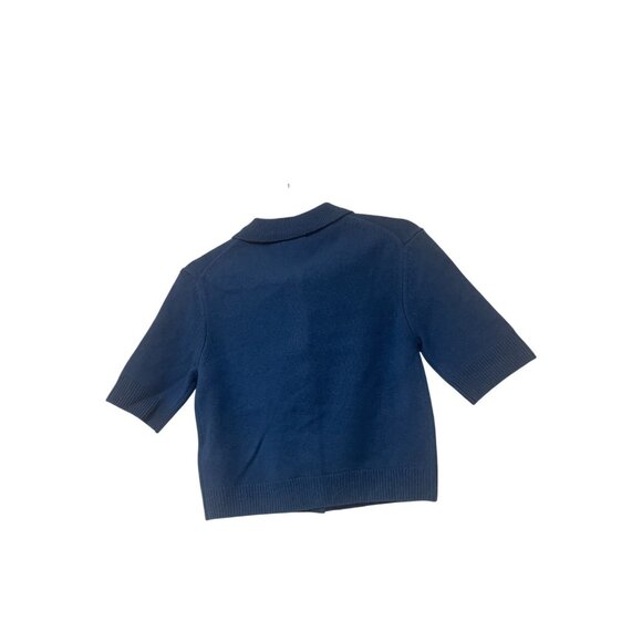 Massimo Dutti Womens Cardigan Sweater Small Blue Knit Wool Cashmere 5749/639 NWT - Picture 4 of 14